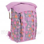 CITY BACKPACK YES ROLL-TOP T-61 COLORFUL GEOMETRY, FOR GIRLS, PURPLE, 5-7 CLASSES - image-2